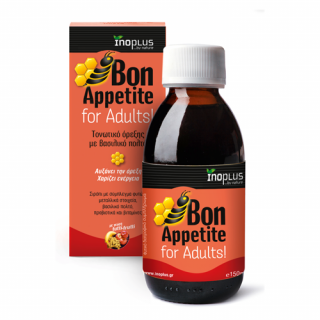 Inoplus Bon Appetite Τονωτικό Όρεξης Ενηλίκων με Βασιλικό Πολτό με Γεύση Φρούτων 150ml