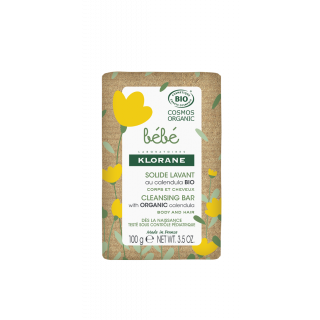 Klorane Bebe Cleansing Bar 100gr Βιολογικό Στέρεο Σαπούνι για Βρέφη