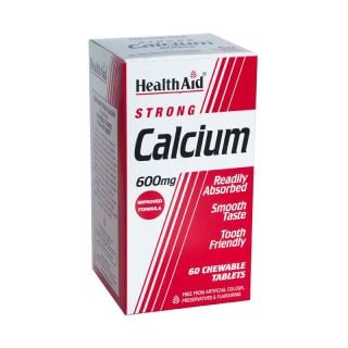 Health Aid Calcium 600mg Μασώμενο 60 Tabs