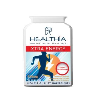 Healthia Xtra Energy 60Caps Συμπλήρωμα Διατροφής για την Αύξηση Μεταβολισμού