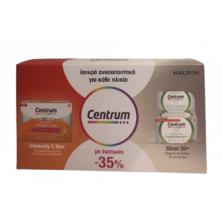 Centrum Promo Immunity C Max 14 Φακελάκια & Silver 50+ 30 Δισκία