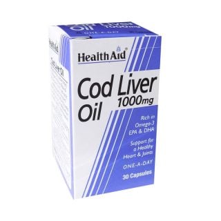 Health Aid Cod Liver Oil 1000mg 30 Caps Μουρουνέλαιο