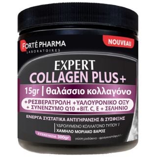 Forte Pharma Expert Collagene Plus+ Συμπλήρωμα Διατροφής με Θαλάσσιο Κολλαγόνο & Υαλουρονικό Οξύ με Γεύση Ροδάκινο 300gr