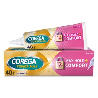 Corega Power Max Hold & Comfort Στερεωτική Κρέμα Οδοντοστοιχιών 40gr