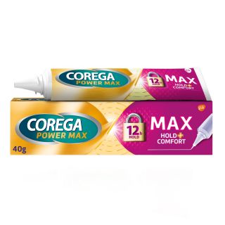 Corega Power Max Hold & Comfort Στερεωτική Κρέμα Οδοντοστοιχιών 40gr