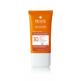 Rilastil Sun System Velvet Touch Moisturizing Velvet Cream Spf30 50ml Αντηλιακή Ενυδατική Κρέμα Προσώπου