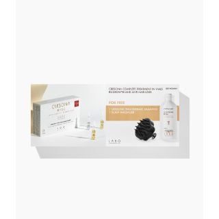 Crescina Promo Pack Transdermic HFSC Complete Woman 500 (10+10 Vials) & Free Crescina Woman Shampoo 200ml & Scalp Massager