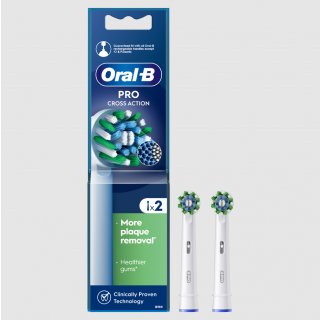 Oral-B Cross Action Ανταλλακτική Κεφαλή 2 Τεμάχια