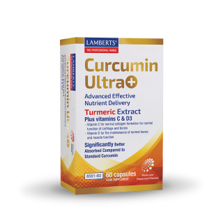Lamberts Curcumin Ultra+ 60Caps Turmeric Extract Plus Vitamins C & D3 