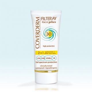 Coverderm Filteray Face Plus Normal Spf30 & After Sun 2in1 50ml Ενυδατικό Αντηλιακό Προσώπου Για Κανονικές Επιδερμίδες