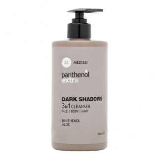 Medisei Panthenol Extra Dark Shadows 3 in 1 Cleanser Καθαριστικό Προσώπου, Σώματος, Μαλλιών 500ml