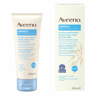 Aveeno Dermexa Emollient Cream 200ml Καταπραϋντική Ενυδατική Κρέμα Σώματος