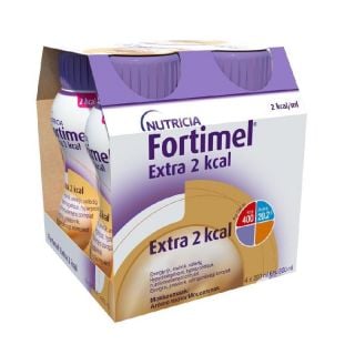 Nutricia Fortimel Extra 2 Kcal Moka  Υπερπρωτεϊνικό Ρόφημα Mε Γεύση Μόκα 4x200ml