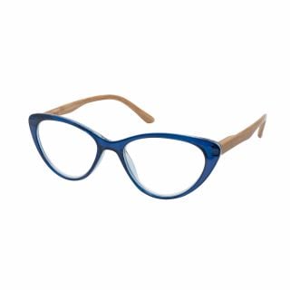 EyeLead +4.00 Γυαλιά Πρεσβυωπίας Μπλε Πεταλούδα Με ξύλινο Βραχίονα Κοκκάλινο (E205)