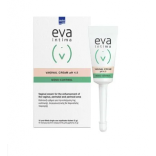 Eva Intima Meno-Control Vaginal Cream 10 Προγεμισμένοι Εφαρμοστές