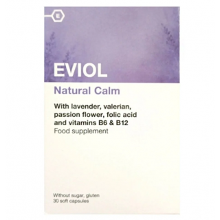 Eviol Natural Calm 30 Μαλακές Κάψουλες για την Αντιμετώπιση του Άγχους