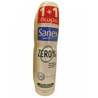 Sanex Zero 0% Extra Effective 48h Body Deodorant Spray 2x150ml Αποσμητικό Σώματος