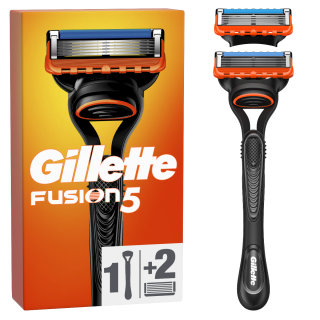 Gillette Fusion 5 Ξυριστική Μηχανή 1 Τεμάχιο + 2 Ανταλλακτικά