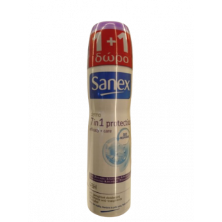 Sanex Dermo 7in1 Protection 48h Body Deodorant Spray 2x150ml Αποσμητικό Σώματος