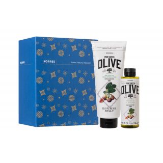 Korres Gift Set Pure Greek Olive Κρέμα Σώματος Σύκο 400ml & Αφρόλουτρο Σύκο 250ml