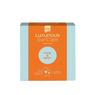 InterMed Luxurious Suncare Family Pack - Αντηλιακή Κρέμα Προσώπου SPF50 75ml & Αντηλιακή Κρέμα Σώματος SPF15 200ml
