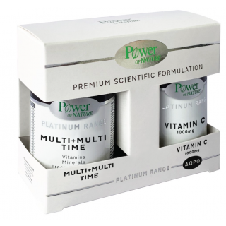 Power Health Promo Classics Platinum Multi + Multi Time 30 Tabs Πολυβιταμίνη & Δώρο Vitamin C 1000mg 20Tabs