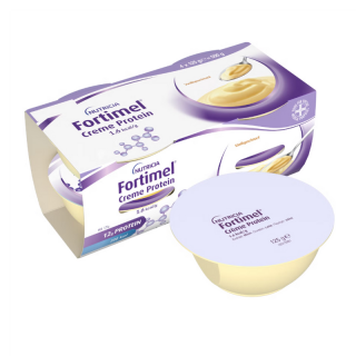 Nutricia Fortimel Creme Protein 1.6kcal Κρέμα για τη Διαιτητική Διαχείριση της Δυσθρεψίας Βανίλια 4x125gr