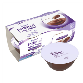 Nutricia Fortimel Creme Protein 1.6kcal Κρέμα για τη Διαιτητική Διαχείριση της Δυσθρεψίας Σοκολάτα 4x125gr