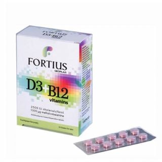 Geoplan Fortius D3 + B12 Vitamins 30 Tabs