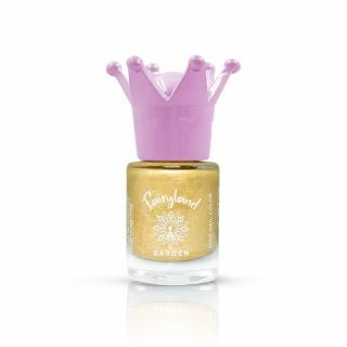 Garden Fairyland Nail Polish Glitter Glitter Gold Jiny 4 Παιδικό Βερνίκι Νυχιών Με Άρωμα Φράουλα 7.5ml