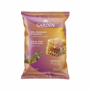 Garden Καραμέλες για το Λαιμό Μέλι, Φασκόμηλο & Εχινάκεια 60gr