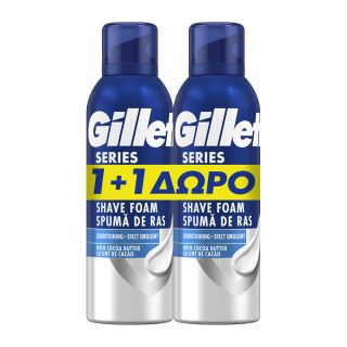Gillette Series Conditioning Shave Foam with Cocoa Butter 2x200ml
