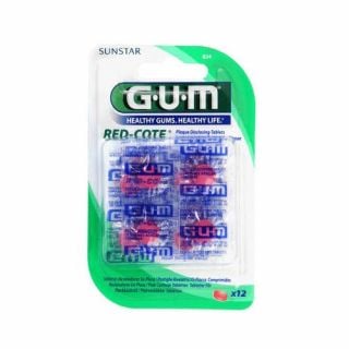 Gum Red Cote Plaque Disclosing Tablets 12 Tabs