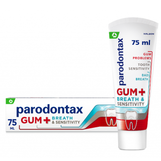 Parodontax Gum+ Breath & Sensitivity 75ml Οδοντόκρεμα για Ευαίσθητα Δόντια