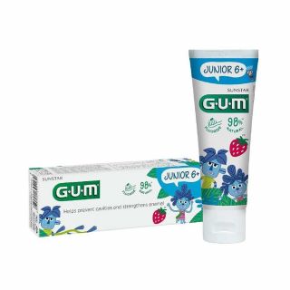 Gum Junior Toothpaste Strawberry +6  Ετών Οδοντόκρεμα Φράουλα 50ml