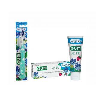Gum Promo Οδοντόβουρτσα Junior 6+ & Οδοντόκρεμα Junior 6+ Φράουλα 50ml