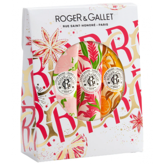 Roger & Gallet Xmas Hand Cream Set Σετ Κρέμες Χεριών: Rose 30ml, Gingembre Rouge 30ml & Bois D'Orange 30ml