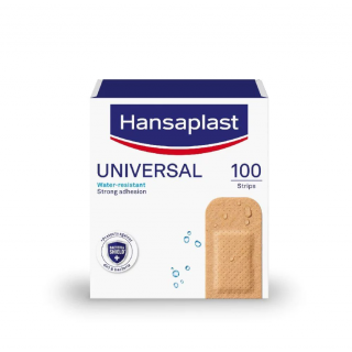 Hansaplast Universal 3.0 x 7.2cm Επιθέματα Ανθεκτικά στο Νερό 100 Τεμάχια