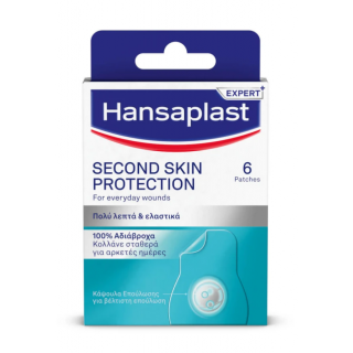Hansaplast Second Skin Protection 100% Waterproof Plasters 6pcs