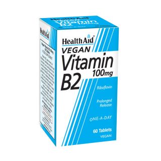 Health Aid Βιταμίνη B2 100mg 60 Tabs