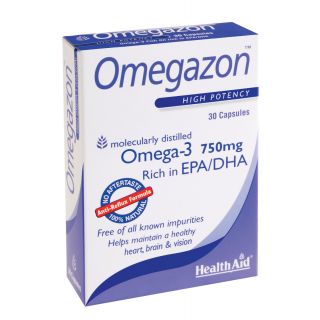 Health Aid Omegazon Blister 30 Caps Ιχθυέλαιο