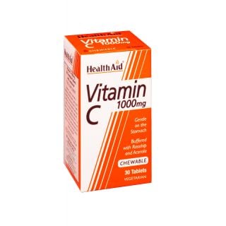 Health Aid Vitamin C 1gr Μασώμενη 30 Tabs