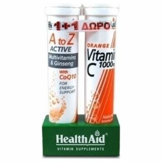Health Aid Health Aid A to Z Multi with CoQ10 + FREE Vitamin C 1000mg