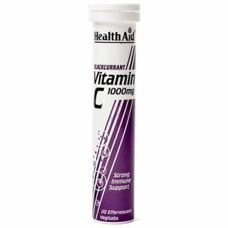 Health Aid Vitamin C 1gr Blackcurrant