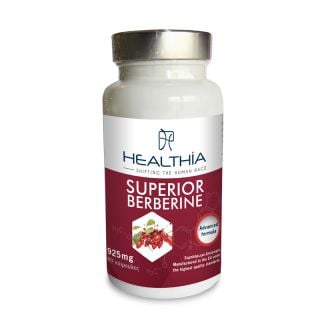 Healthia Superior Berberine 925mg 60Caps Food Supplement with Berberis Aristata Extract