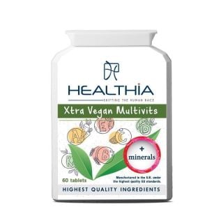 Healthia Xtra Vegan Multivits Συμπλήρωμα Διατροφής με Βιταμίνες, Μέταλλα & Ιχνοστοιχεία 60Tabs