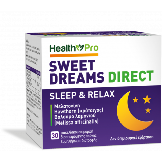Health Pro Sweet Dreams Direct Sleep & Relax 30φακελάκια Συμπλήρωμα Διατροφής για τον Ύπνο