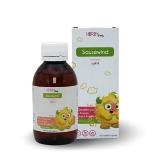 Herby Family Sausewind Kids Dietary Supplement Apple Flavor 150ml Παιδικό Συμπλήρωμα Διατροφής για Πεπτικές Διαταραχές σε Μορφή Σιροπιού