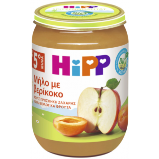 Hipp Φρουτόκρεμα Βιολογικής Καλλιέργειας με Μήλο & Βερίκοκο 190g