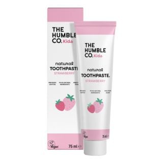 The Humble Co. Kids Natural Toothpaste Strawberry 75ml Παιδική Οδοντόκρεμα Φράουλα